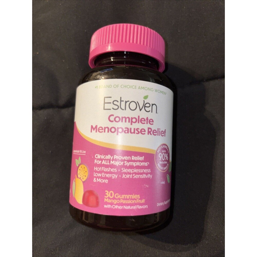 Estroven Complete Menopause Relief Mango Passion Fruit 30 Gummies Exp 1/2028
